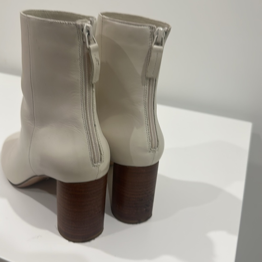 Sandro Cream Heeled Boots - Picture 3 of 4